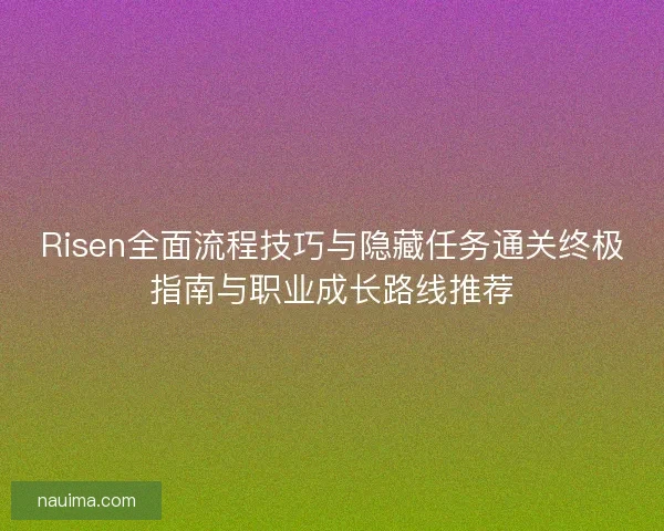 Risen全面流程技巧与隐藏任务通关终极指南与职业成长路线推荐